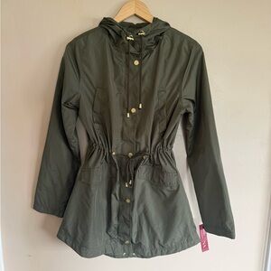 Merona Dark Green Utility Jacket with Hood